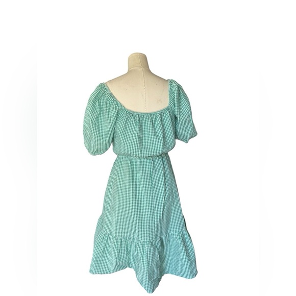 Women's DRAPER JAMES RSVP Puff-Sleeve Surplice Dress in Small - Picture 4 of 6
